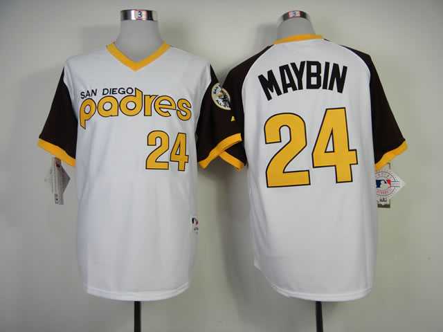 San Diego Padres #24 Cameron Maybin White 1978 Mitchell And Ness Throwback Stitched MLB Jersey Sanguo,We sell and wholesale San Diego Padres #24 Cameron Maybin White 1978 Mitchell And Ness Throwback Stitched MLB Jersey Sanguo on line form chian!